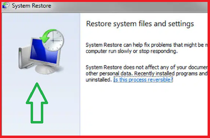 Restore System file and settings
