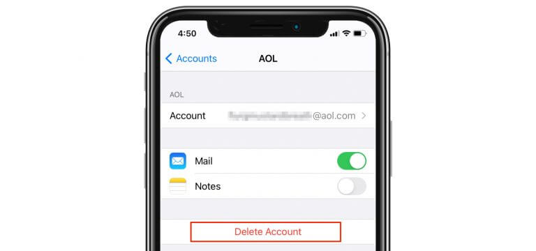 AOL Mail Server Settings for iPhone