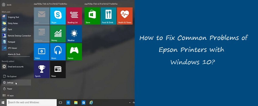 Common Problems of Epson Printers with Windows 10