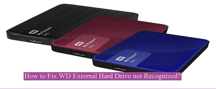 WD External hard drive not recognized