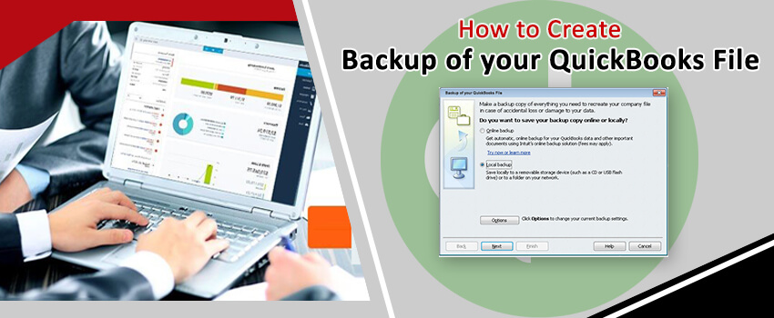 create backup of QuickBooks Files